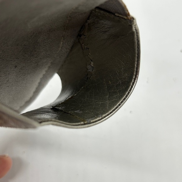 Bandolino Metallic Silver Heeled Slides Size 8 - Picture 12 of 12